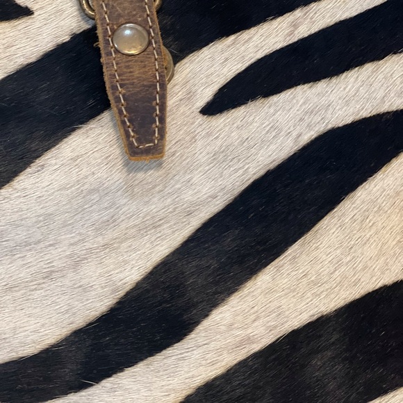 Myra Zebra Harion Leather Tote - Picture 2 of 10